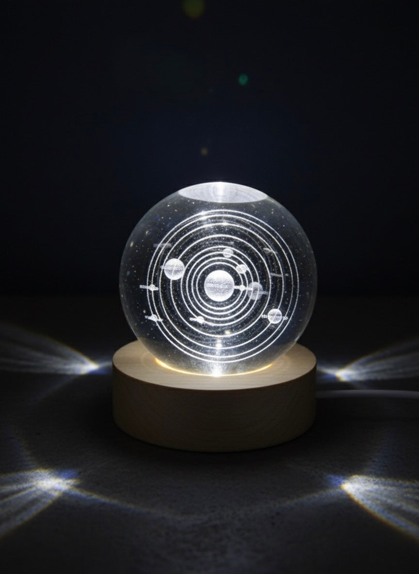 3D Crystal Sphere Lamps