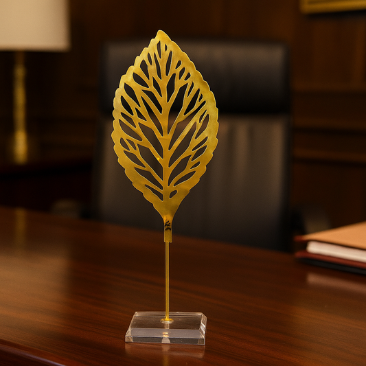 Minimalistic Metal Gold Leaf