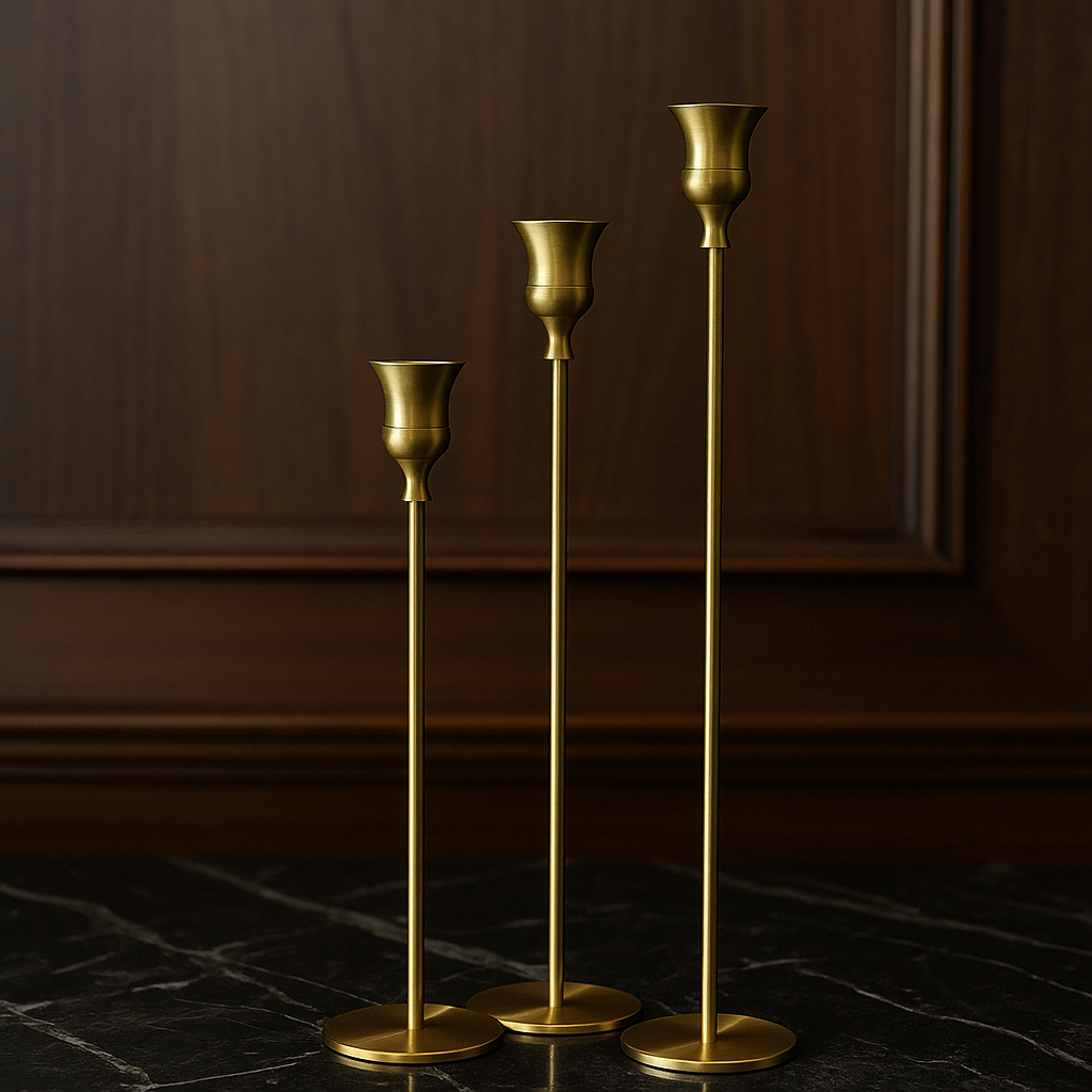 Metallic Candle Stand