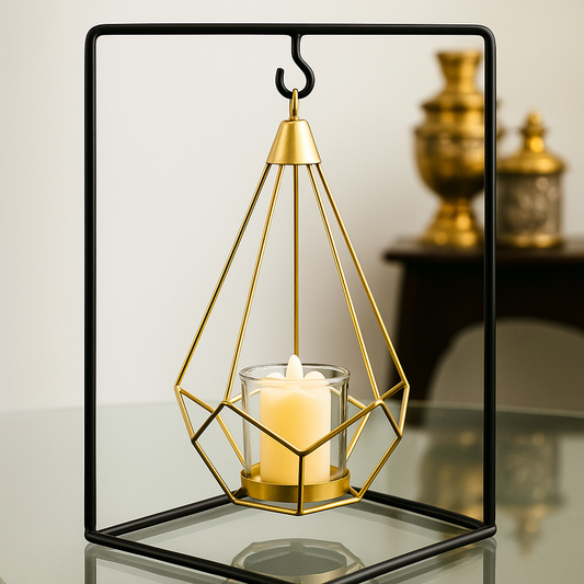 Metal swing candle stand