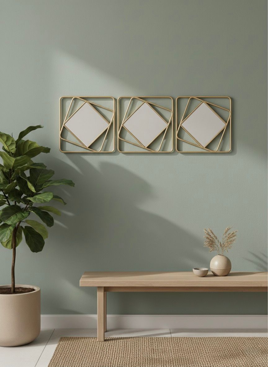 ✨ Modern Geometric Wall Art – Set of 3