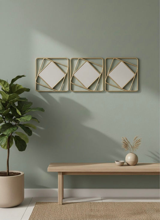 ✨ Modern Geometric Wall Art – Set of 3