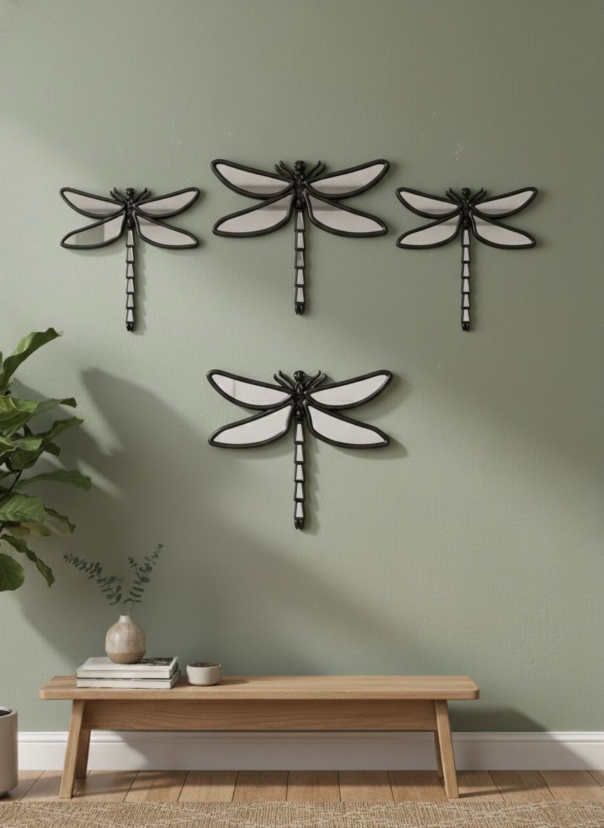 ✨ Dragonfly & Butterfly Wall Art – Premium Metal Decor